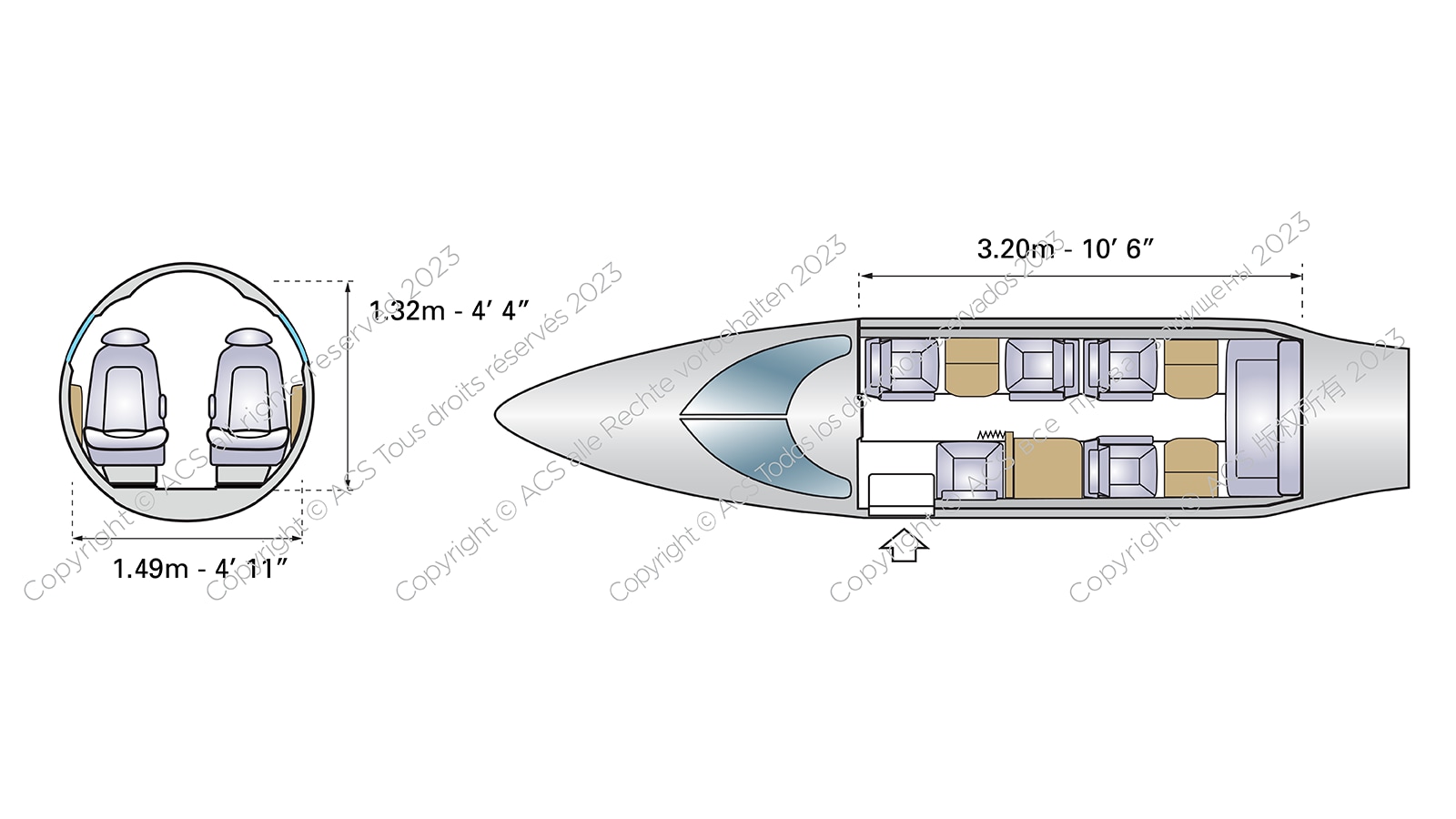 Bombardier Learjet 36 Configuration
