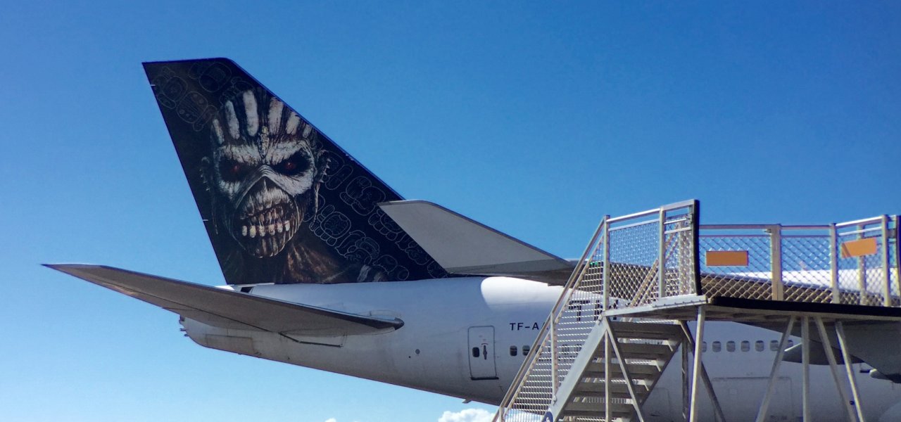 The tail of the Ed Force One