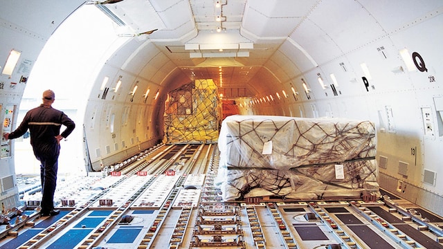 Boeing B747-400F Interior