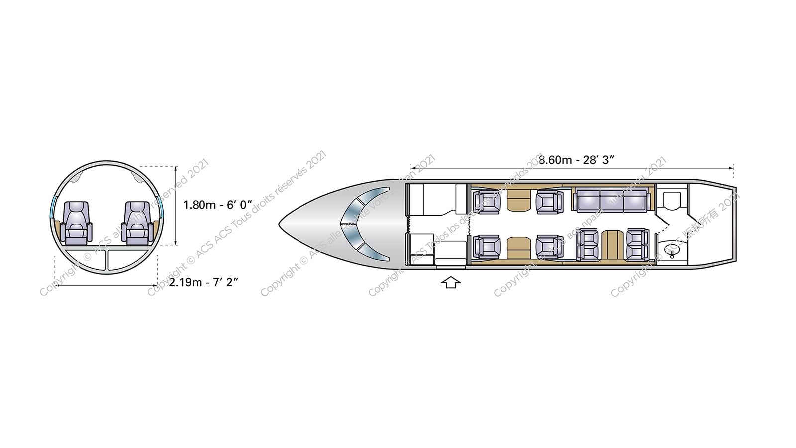 Bombardier Challenger 600 601Configuration
