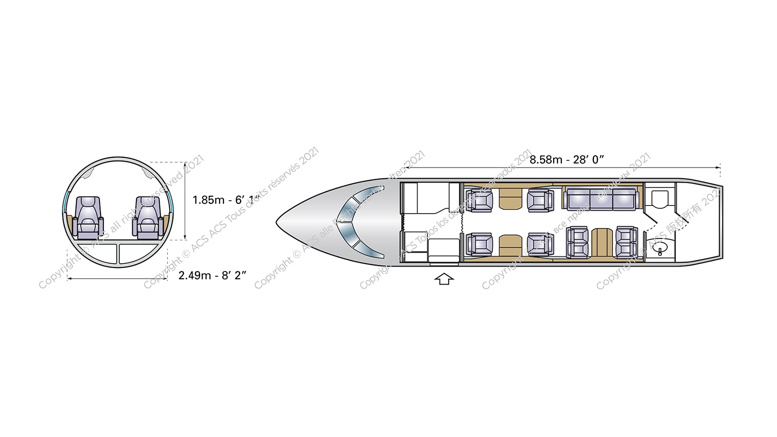 Bombardier Challenger 600 601Configuration