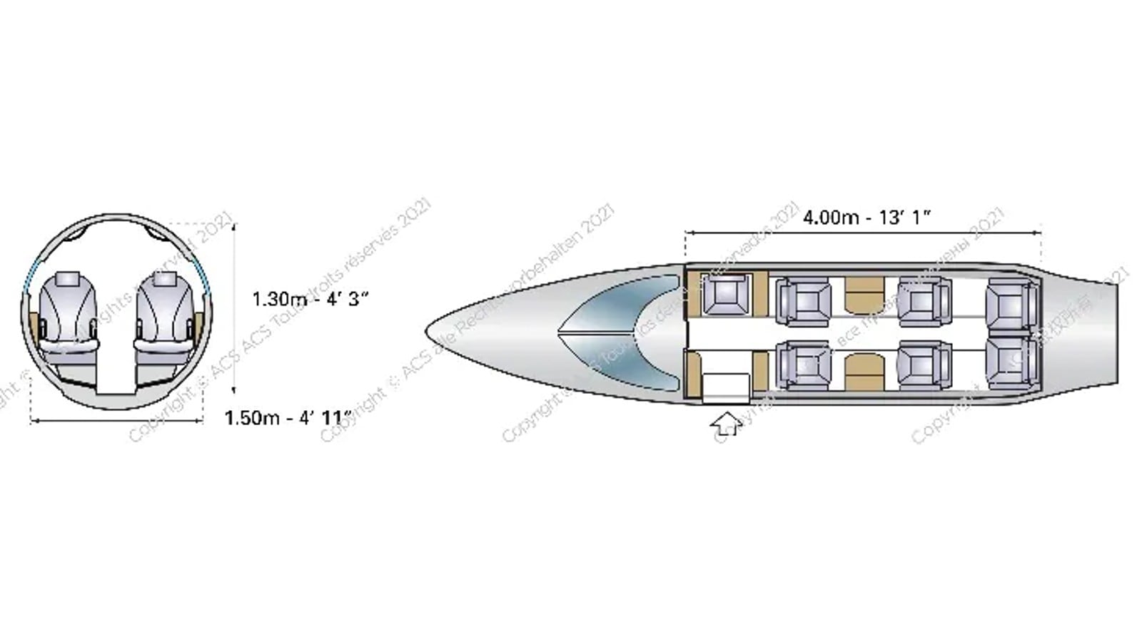 Bombardier Learjet 35 Configuration