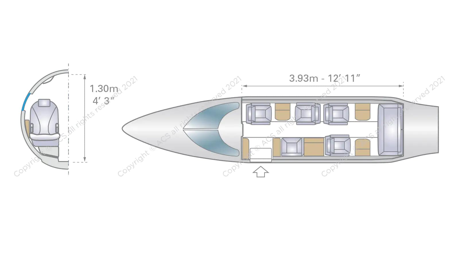 Bombardier Learjet 35 Configuration