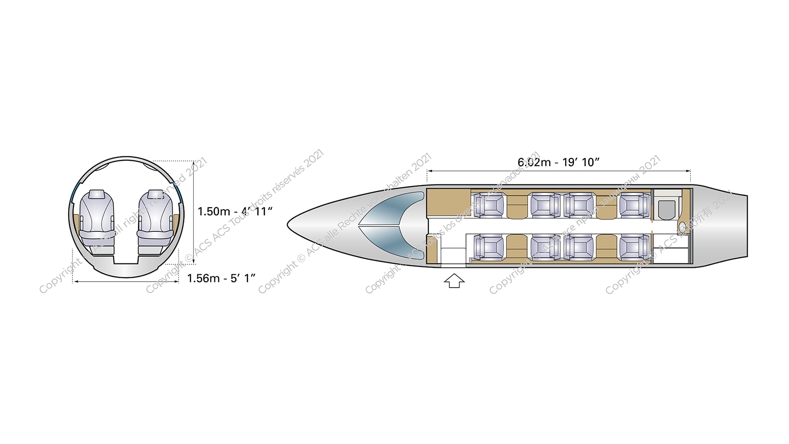 Bombardier Learjet 45 Configuration