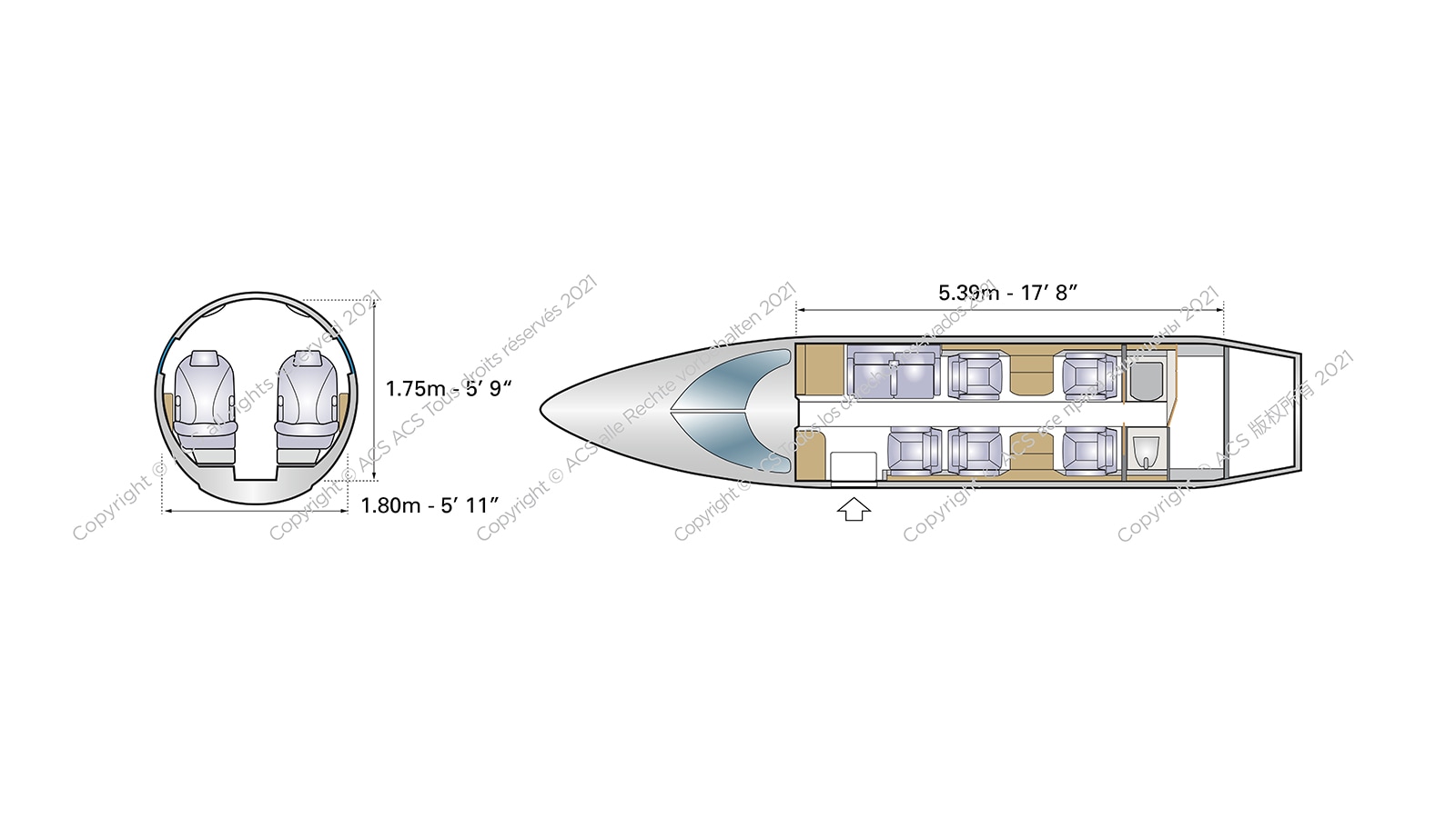 Bombardier Learjet 60 60XR Configuration