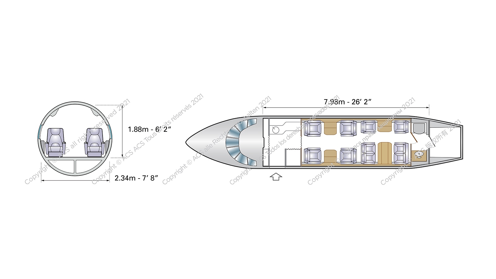 Dassault Falcon 2000LXS Configuration