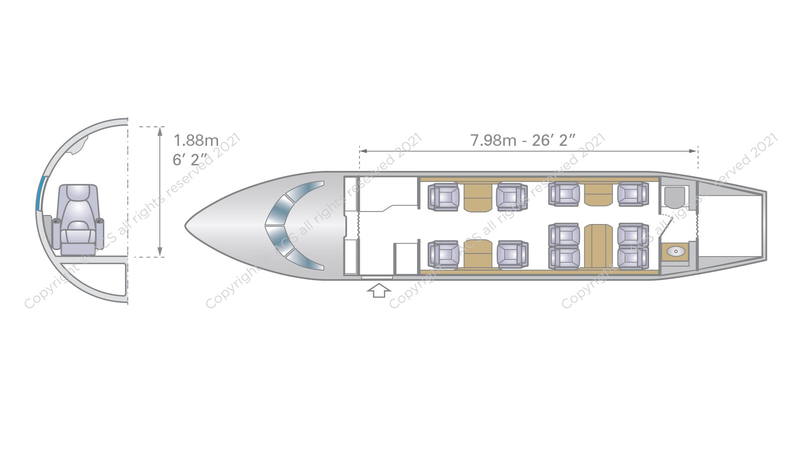 Dassault Falcon 2000S Configuration