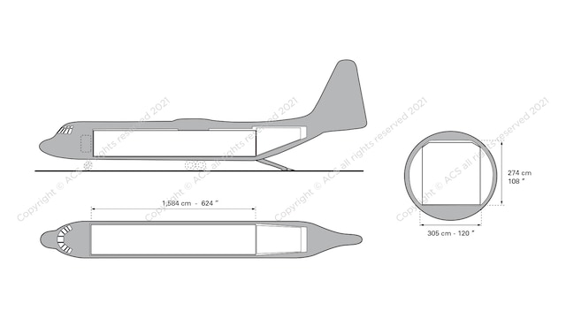Lockheed  L-100-30 Hercules Aircraft Layout